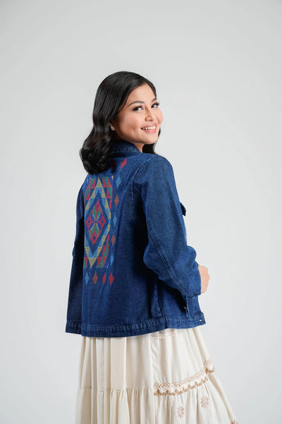 Denim Jackets with Ethnic Embroidery