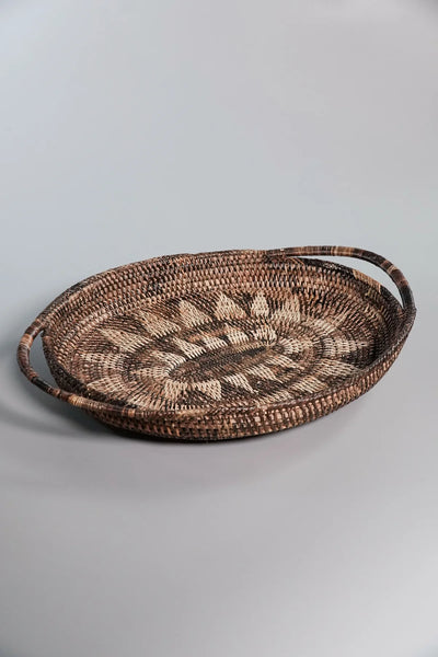 Handwoven Nito Teresa Oval Tray