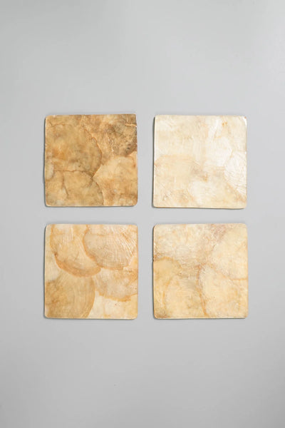 Capiz Square Coasters