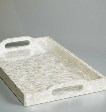 White Mother of Pearl Tray