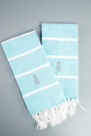 Beyond Borders Embroidered Hand Towels in Banig Box Set of 2