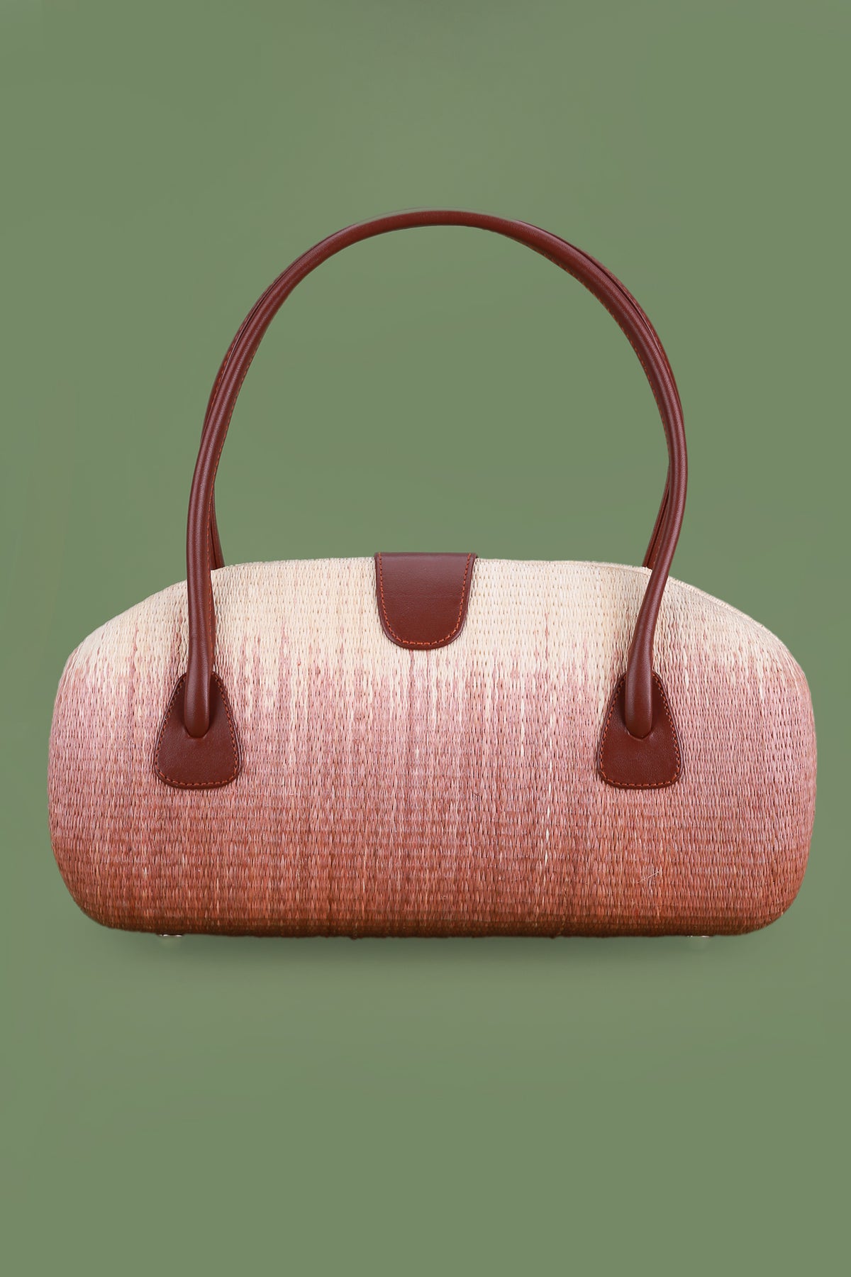 Oval Buntal Handbag with Leather Strap and Clasp, Kultura Filipino –  Kultura Filipino