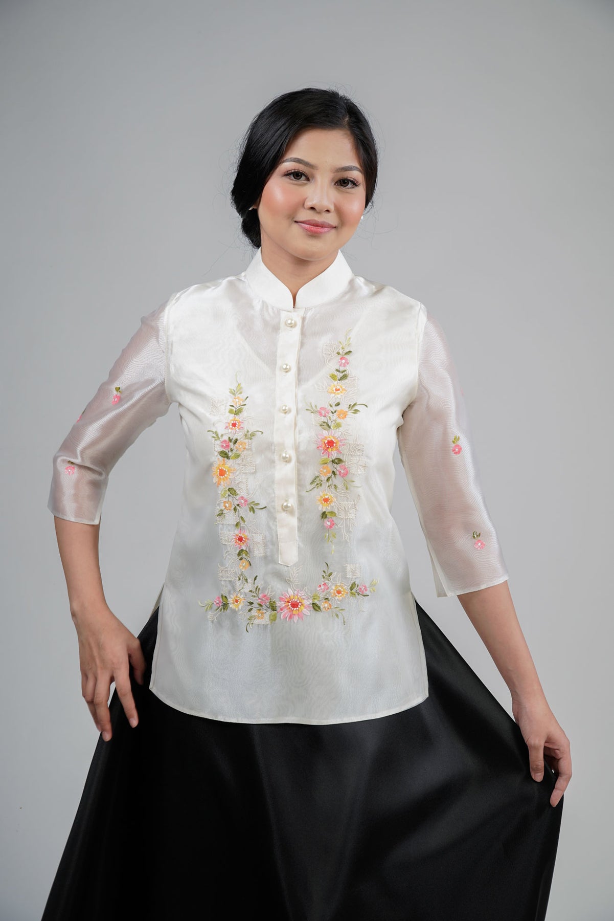 Traditional Cocoon Barong Tagalog For Women Kultura Filipino – Kultura ...