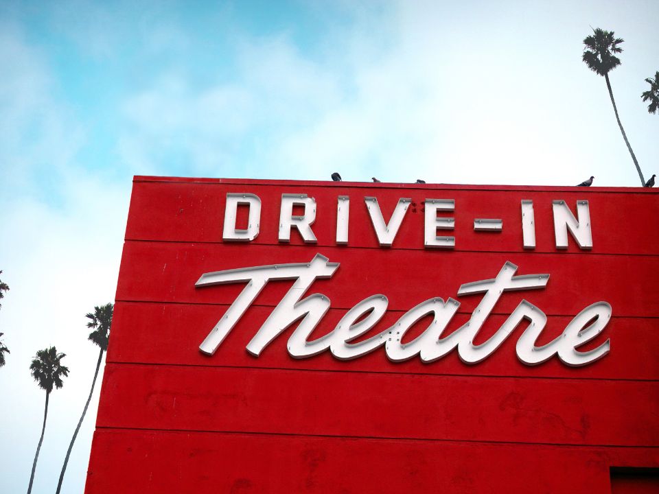 Drive-In Movie Theater sign