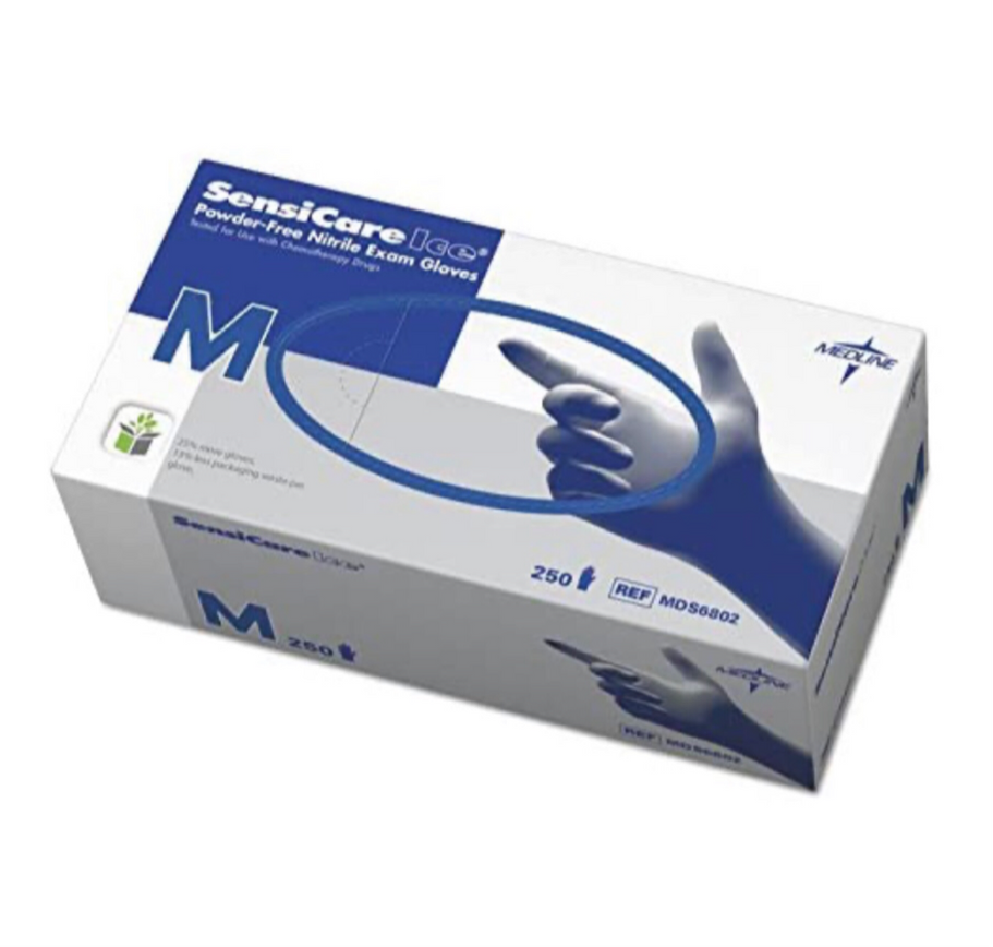 Jumbo Box Of 250 Nitrile Disposable Gloves - Medic Supplies Canada