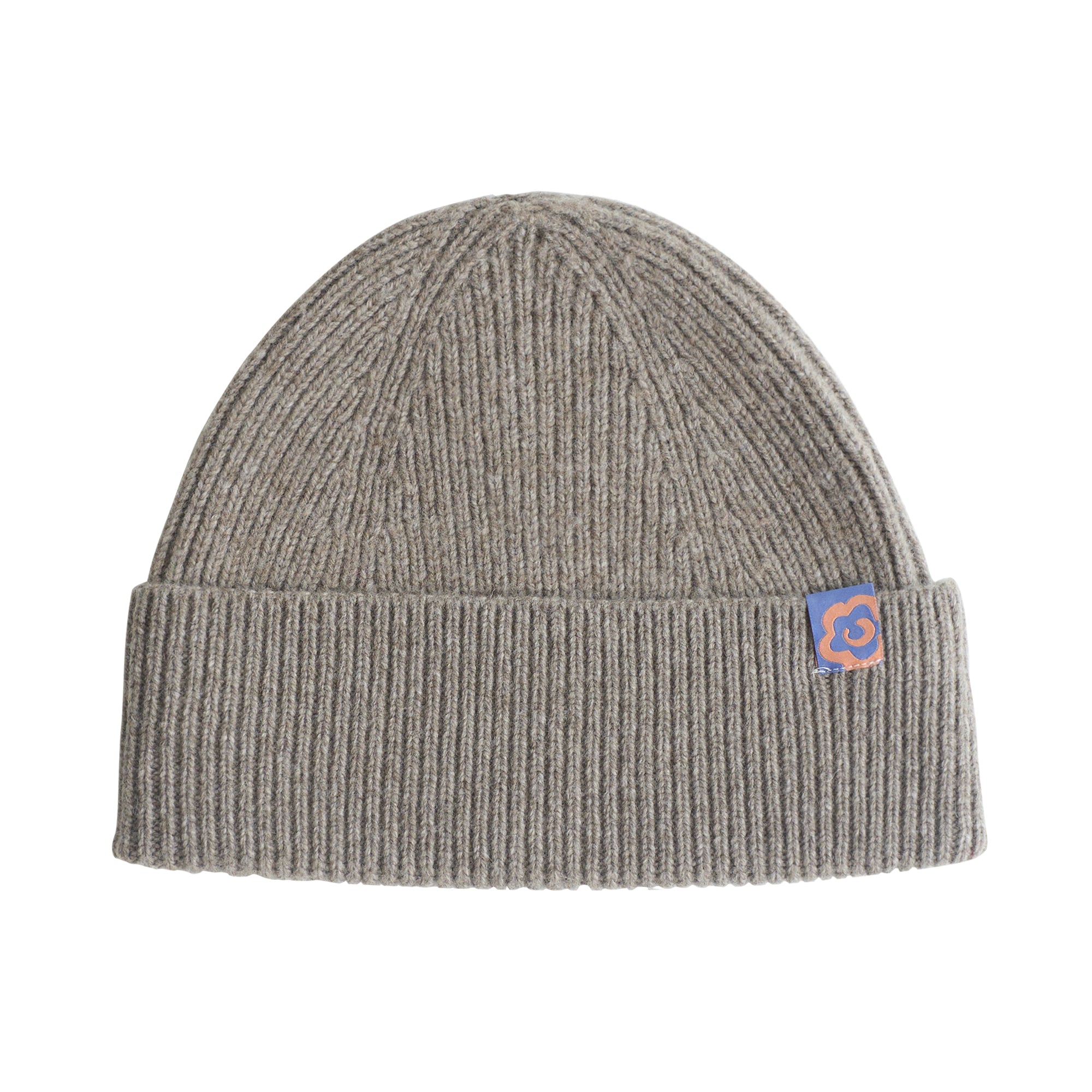 "Extra Fine Marino" Wool Knit Beanie Hat - Steel Grey product