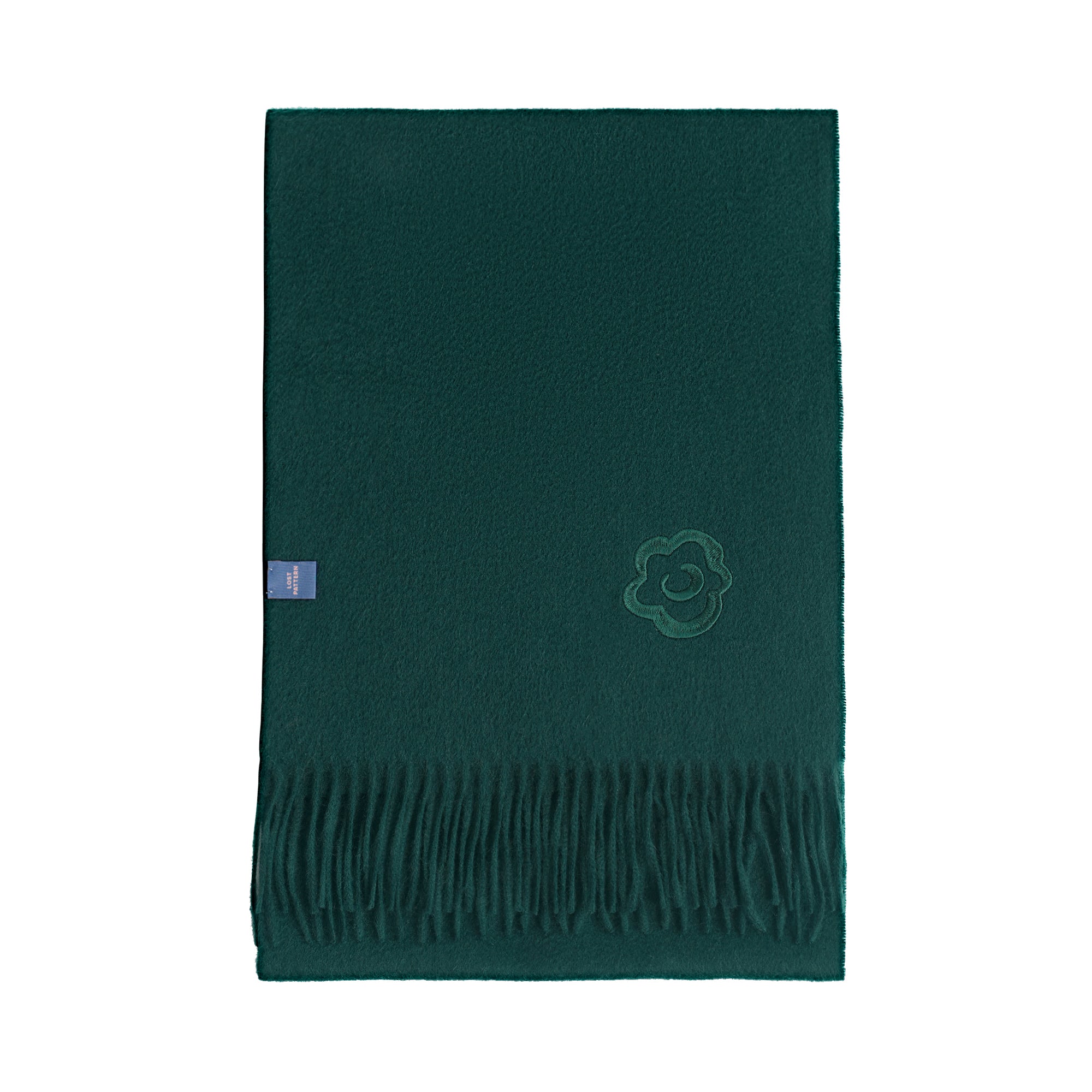 "Lost in Warmth" Classic Cashmere Scarf - Hunter Green product