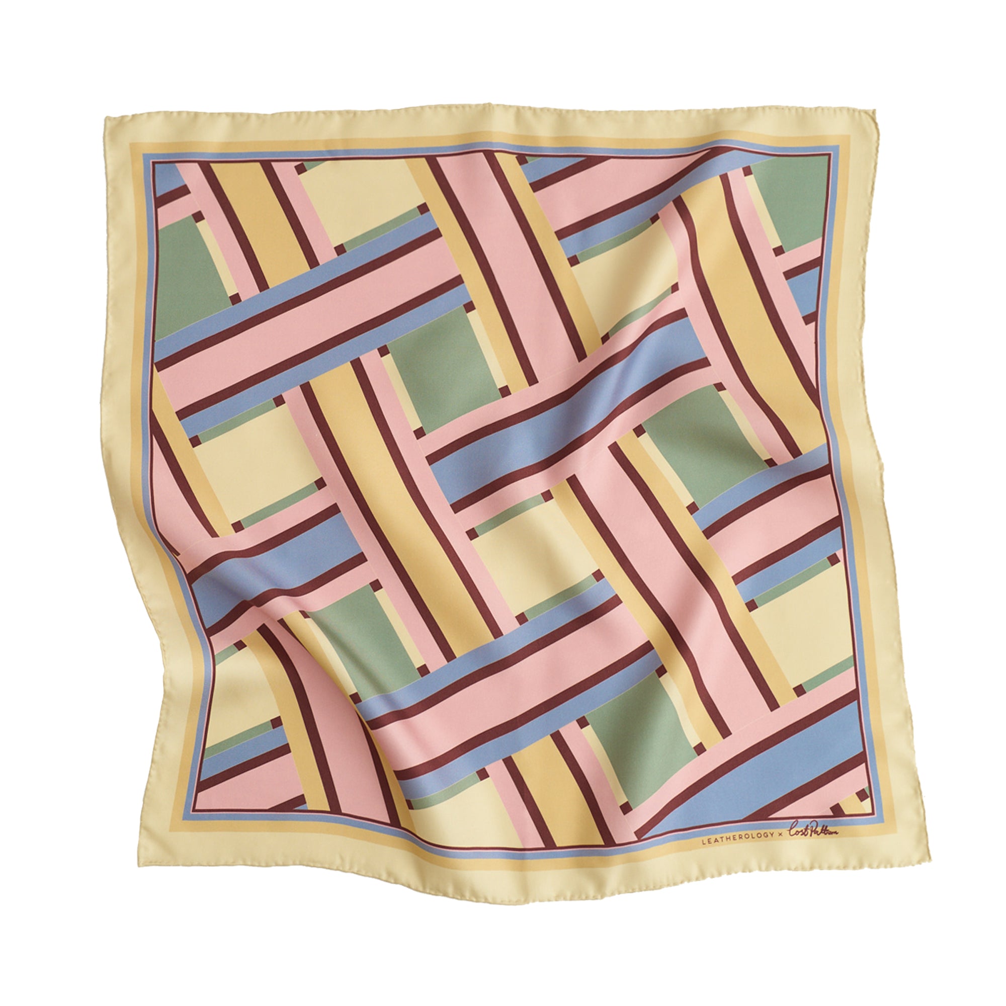 Lost Pattern x Leatherology Silk Square Scarf