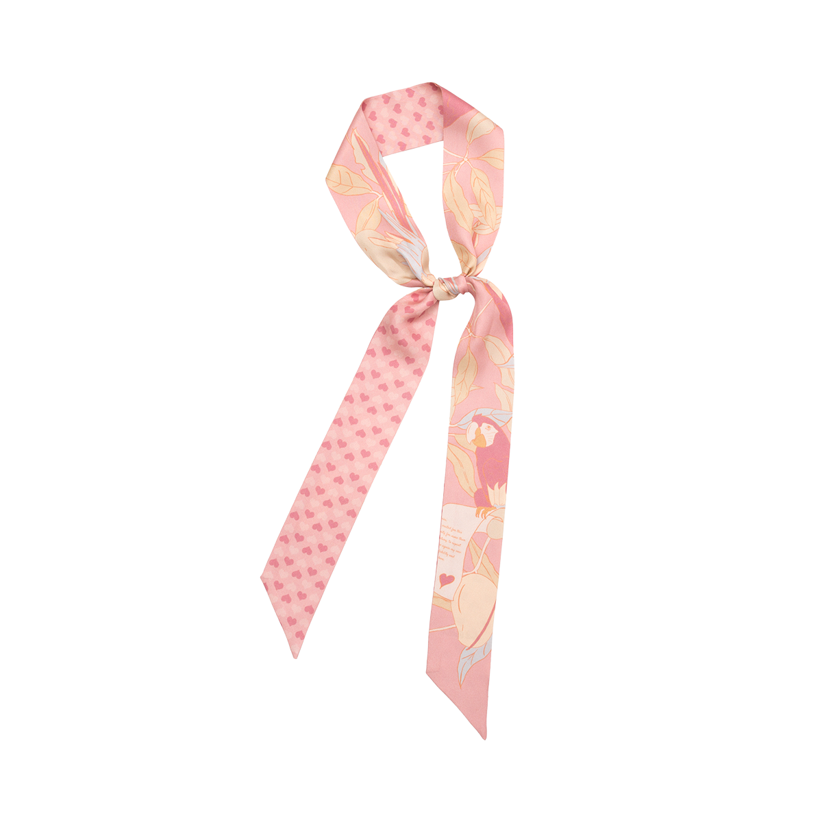 Dream Silk Twilly Neck Bow - Pink, Lost Pattern NYC