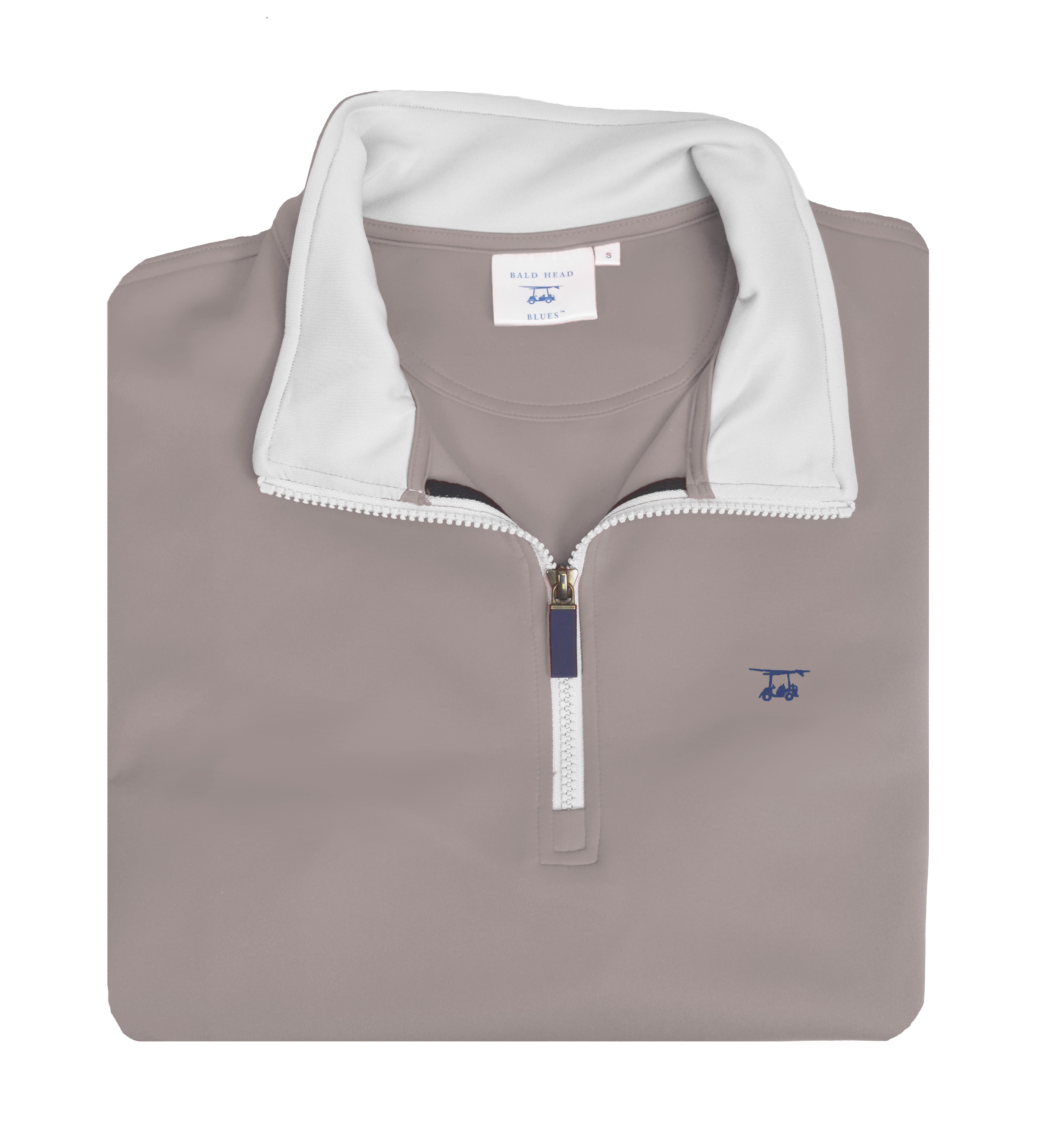 Dogwood Quarter Zip- Solid Monument - Bald Head Blues product image