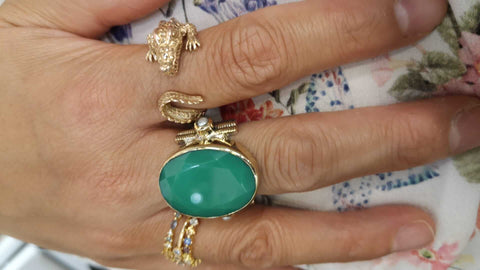 Bague CANYOn Chrysoprase