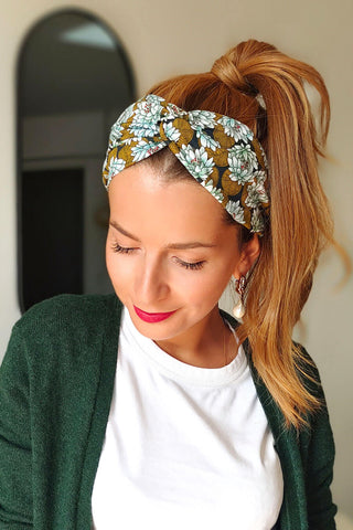 Headband Fleurs - Laure Derrey - Bandeaux Cheveux - Accessoire Cheveux - Bandeau Coton