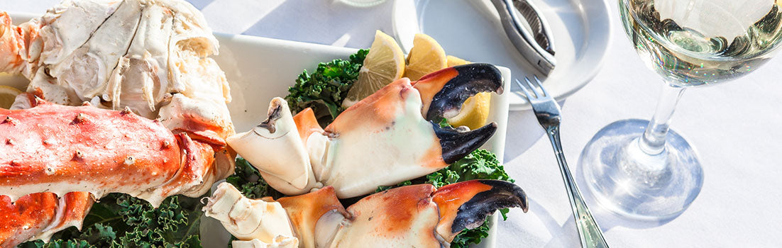 Plate of Florida Stone Crab Claws
