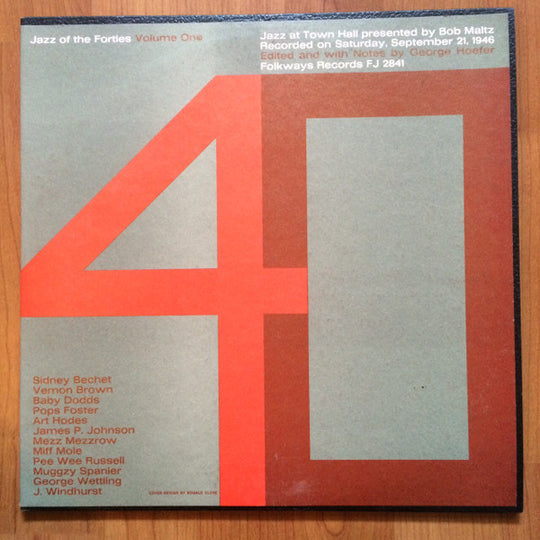 Used LP - Sidney Bechet, Vernon Brown, Baby Dodds, Pops Foster, Art Hodes, James Price Johnson, Mezz Mezzrow, Miff Mole, Pee Wee Russell, Muggsy Spanier, George Wettling, Johnny WIndhurst - Jazz Of The Forties: Volume One (LP, Album) (Near Mint (NM or M-) Image 1