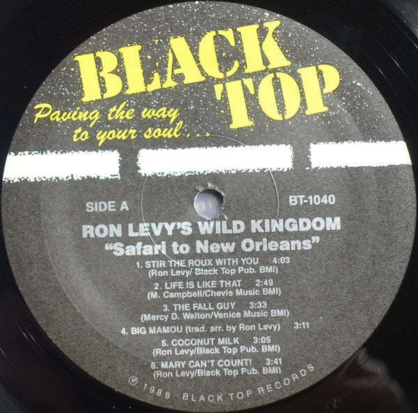 Buy Ron Levy's Wild Kingdom : Safari To New Orleans (LP, Album) Online for  a great price | Swaggie Records