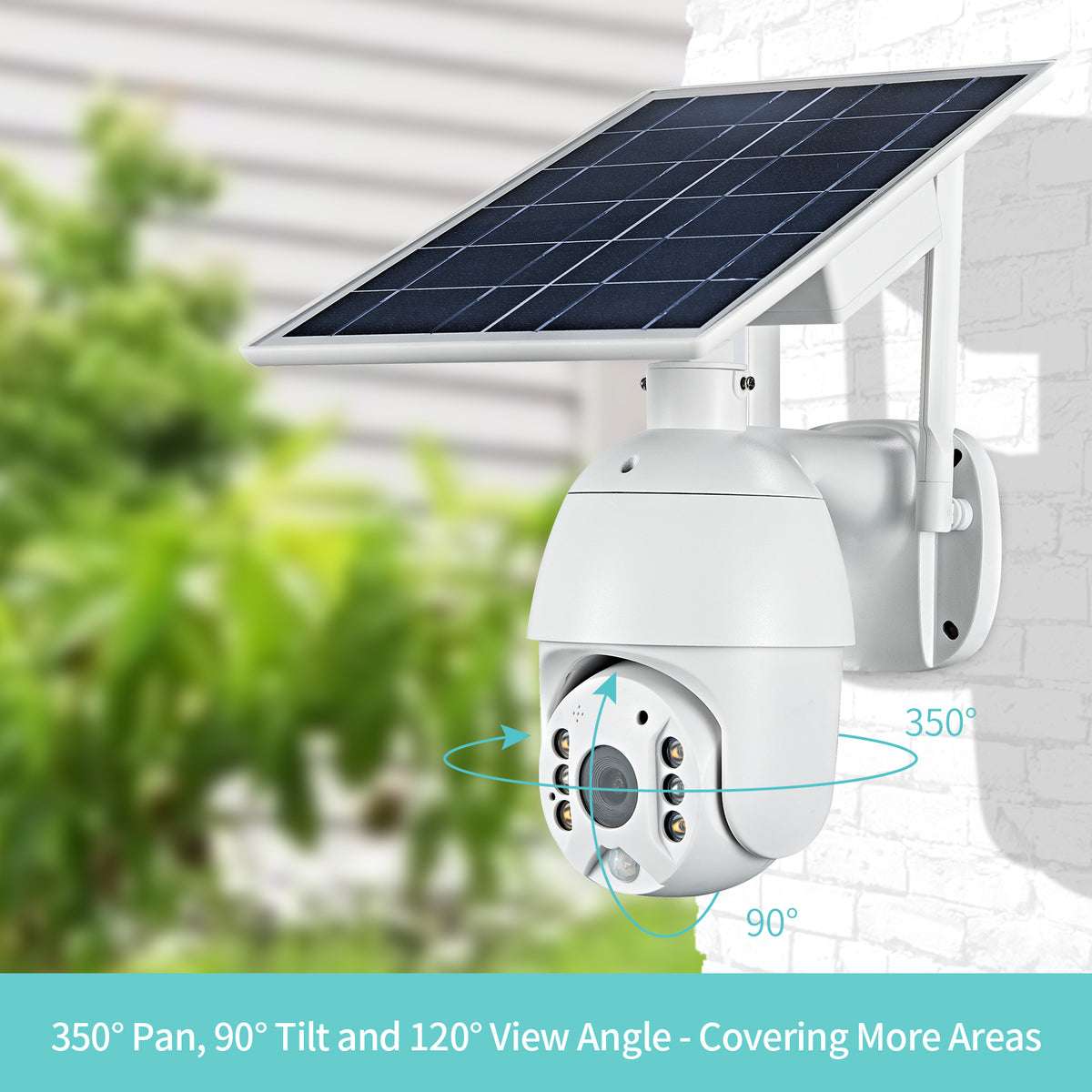 Solar Power Wireless Security Camera Outdoor Cellular 4G LTE Network ...