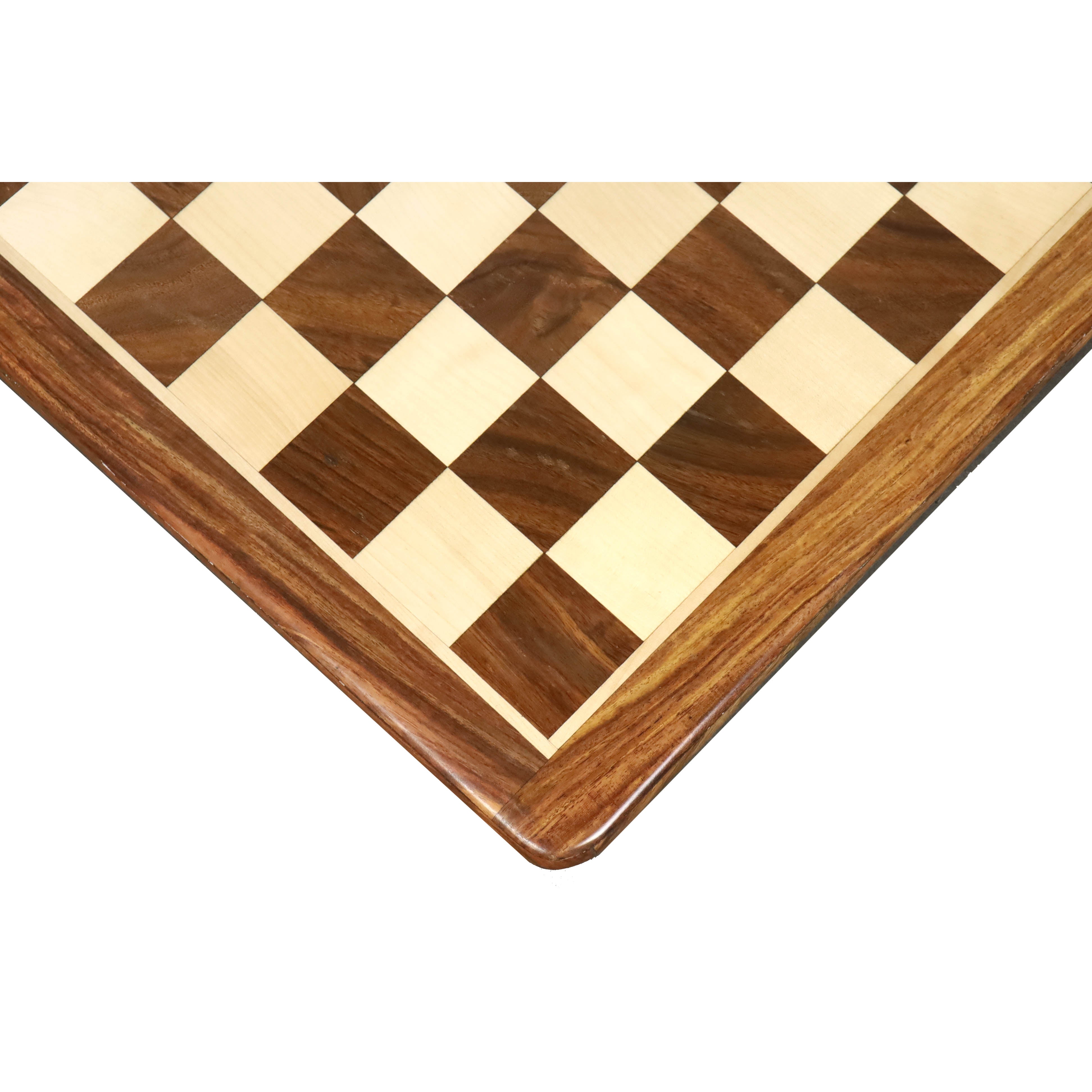 21 inches Large Chess board in Golden Rosewood & Maple Wood - 55 mm Sq –  royalchessmall