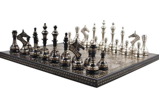 Point Dume Luxury Brass Chess Set