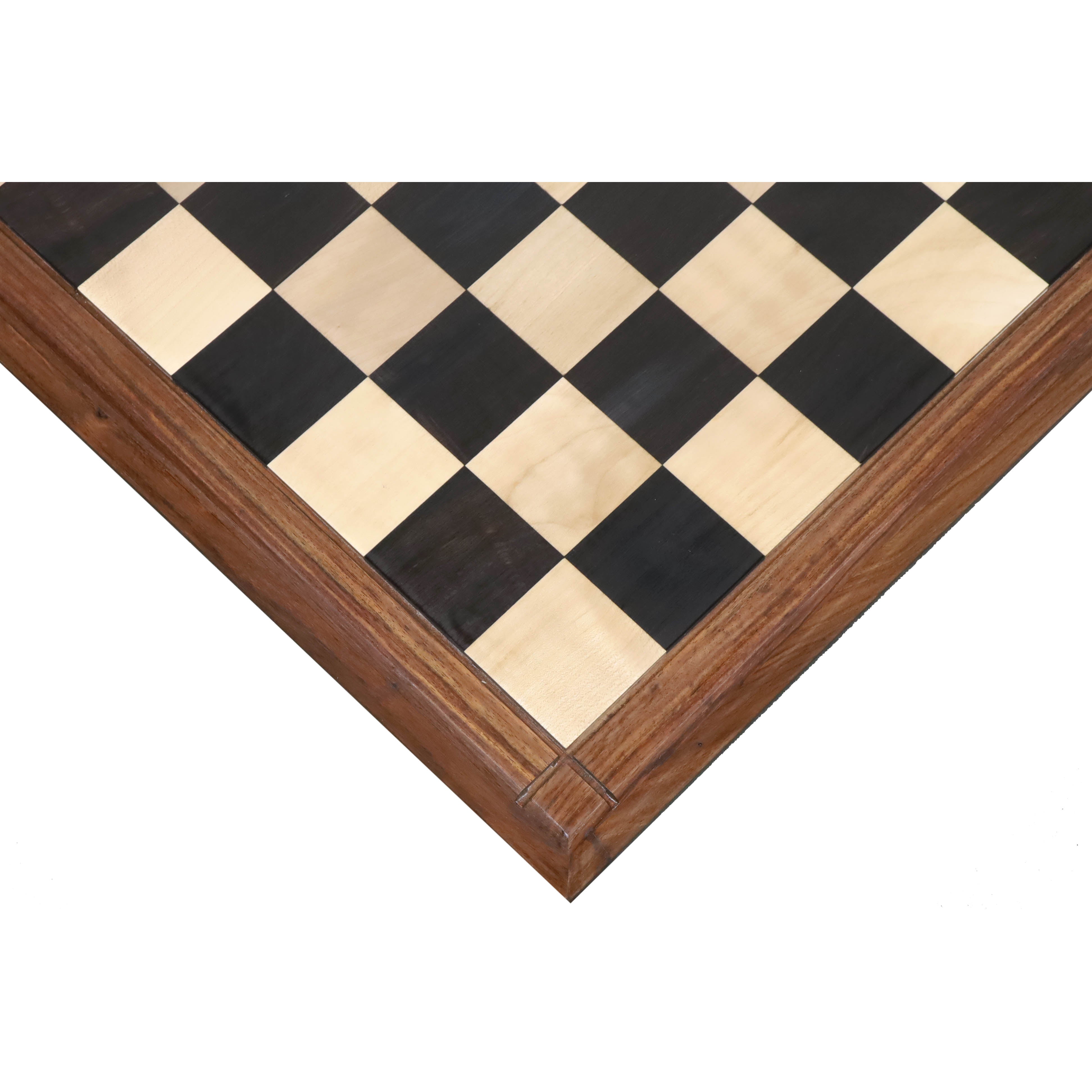 Standard Walnut Maple Wooden Chess Board Matte Finish 20 - 55 mm