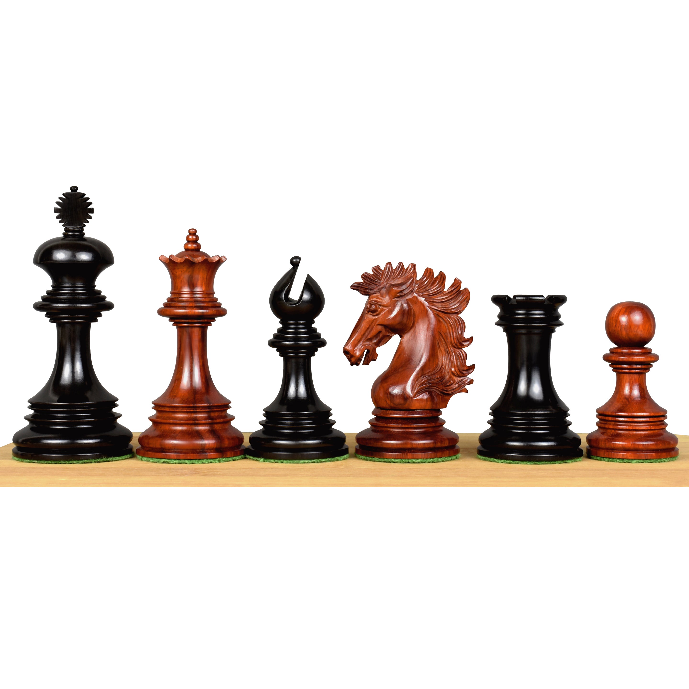 Alexandria Luxury Staunton Chess Pieces Only Set - Triple Weighted