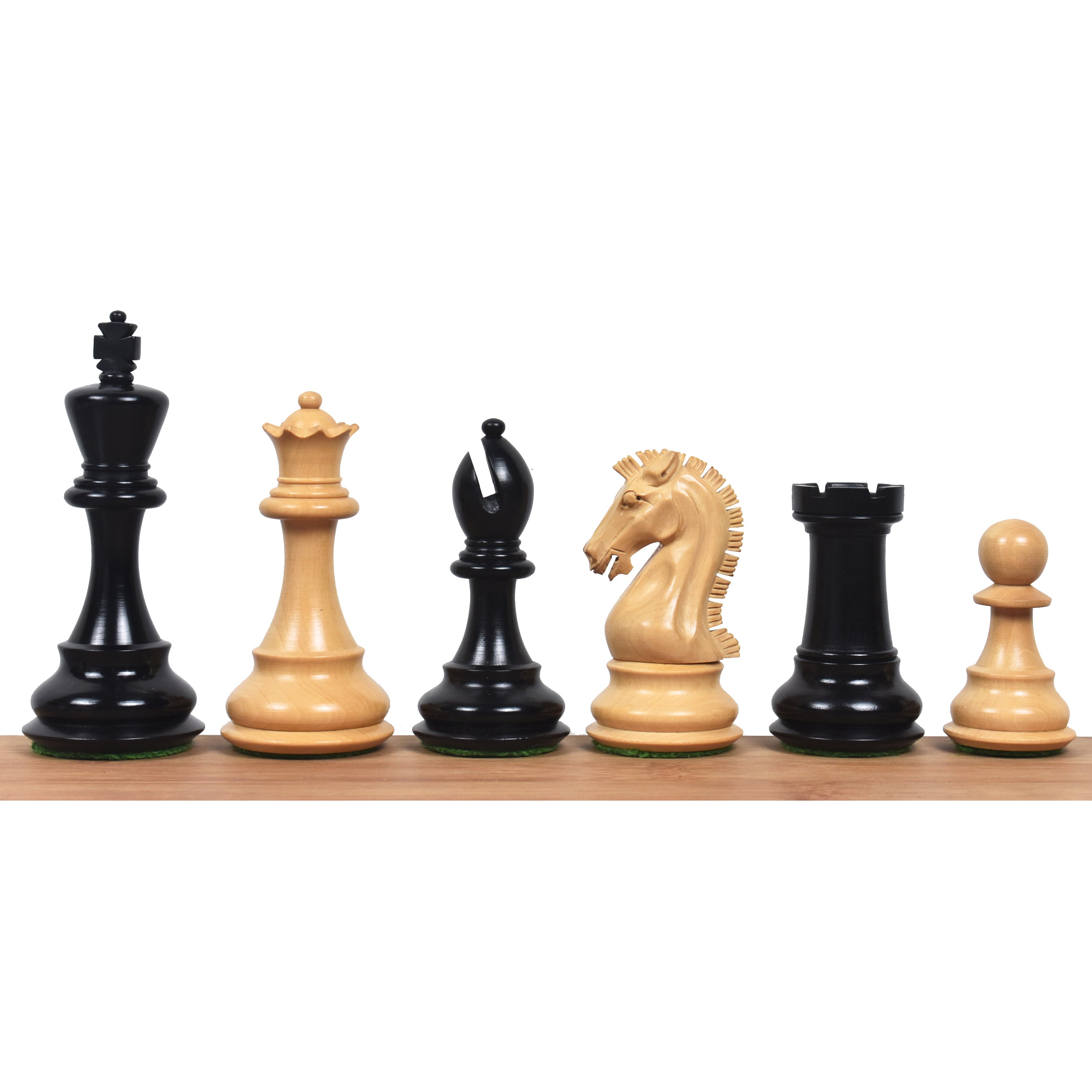 3.9 Craftsman Series Staunton Chess Pieces Only Set - Triple