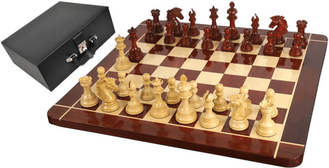 Combo Of Alexandria Luxury Staunton Bud Rosewood Chess Pieces With 23 Inches Chessboard