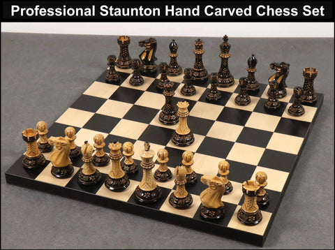 Professional Staunton Hand Carved Chess Set