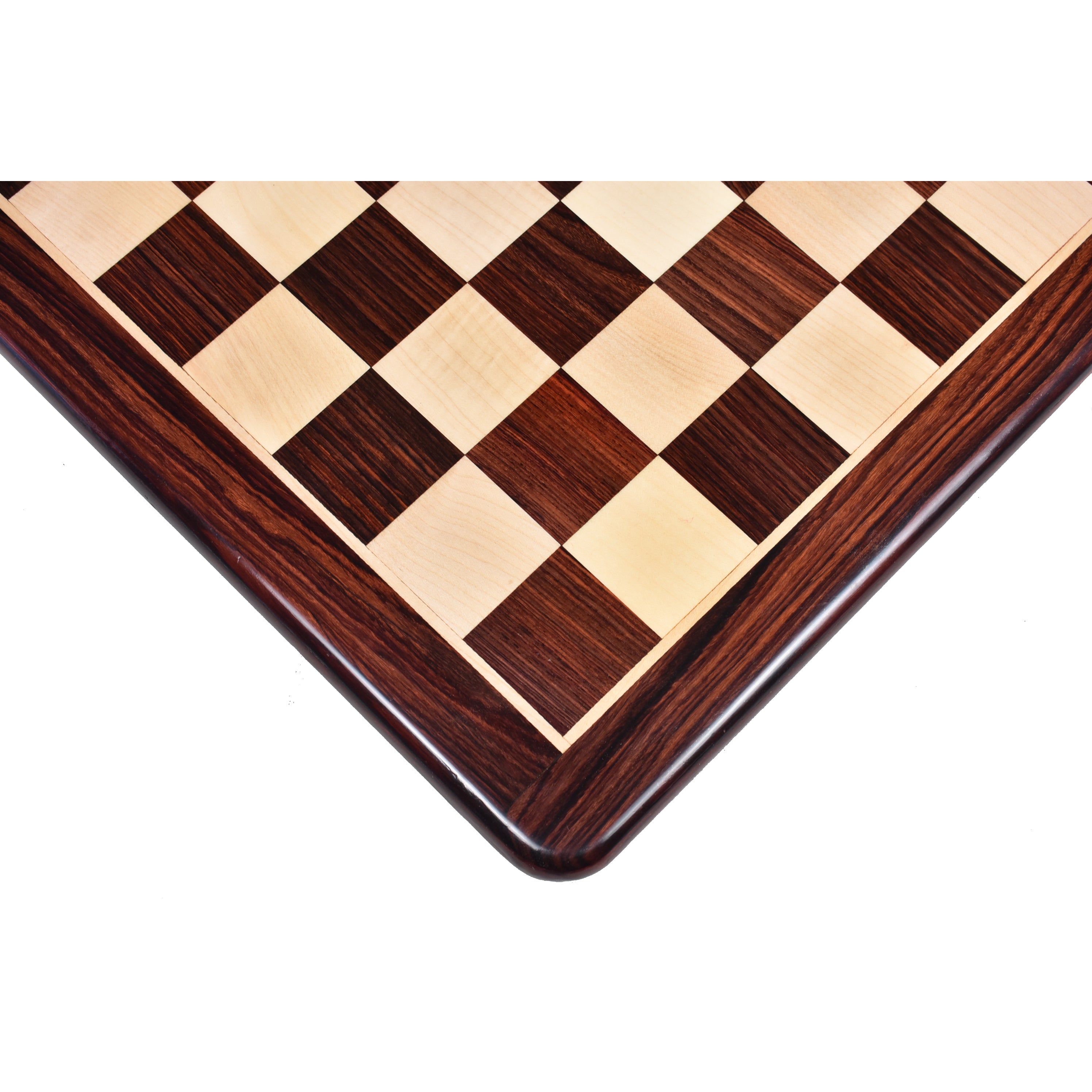 21 inches Large Flat Chess board Rosewood & Maple Wood-Square of