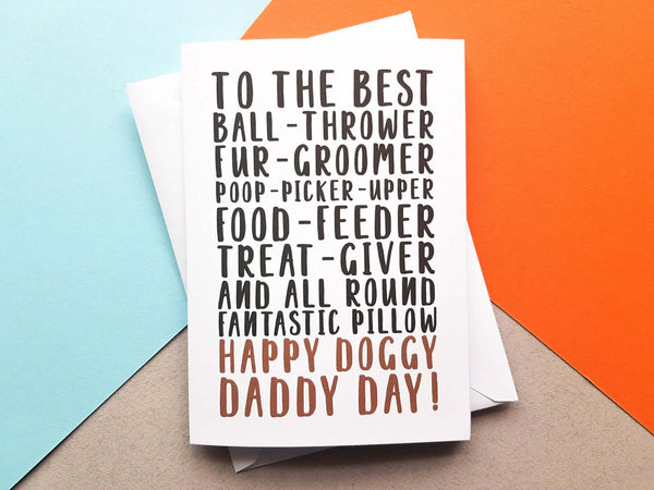 dog fathers day card