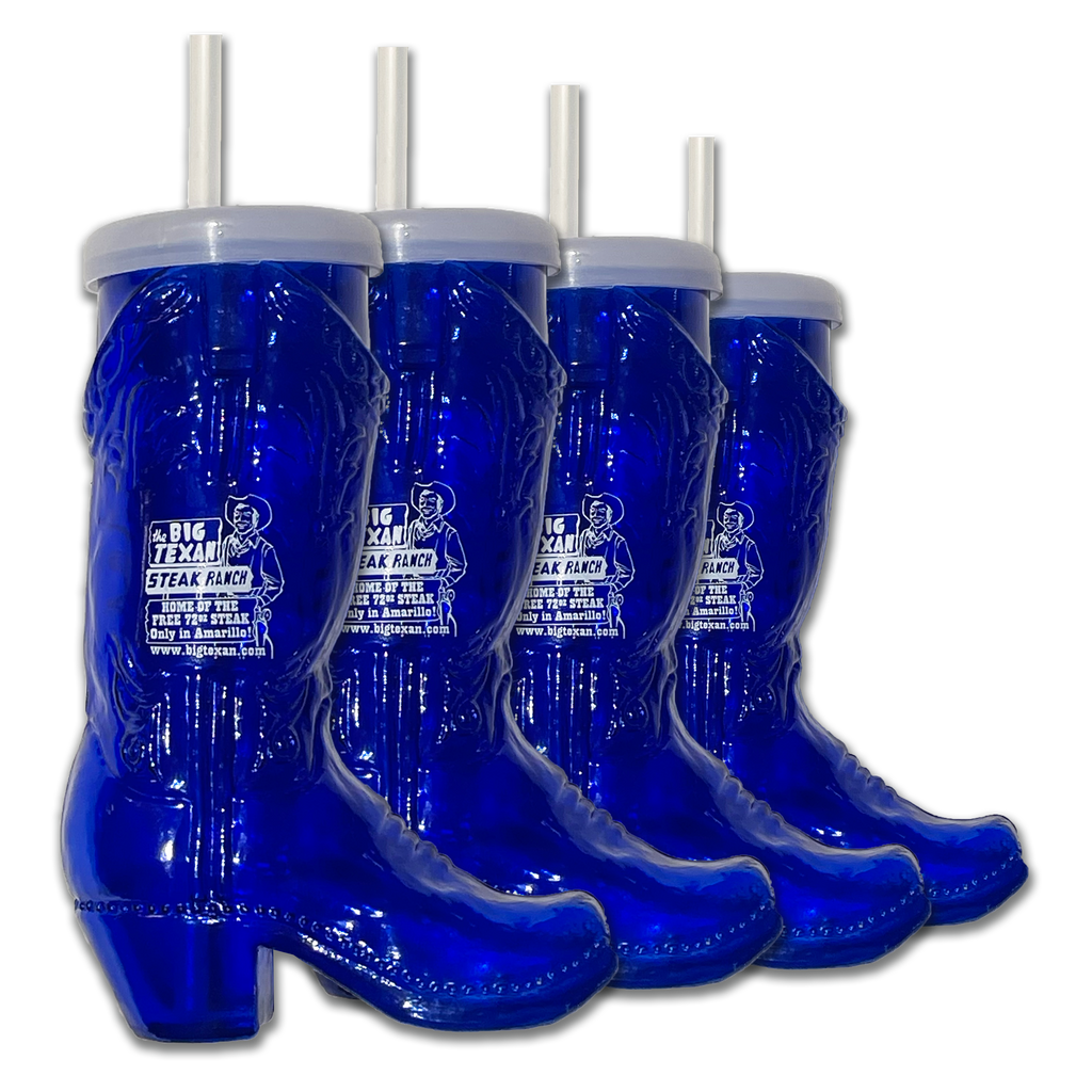 72oz Steak Challenge Boot Mug - Blue – Big Texan Gift Shop