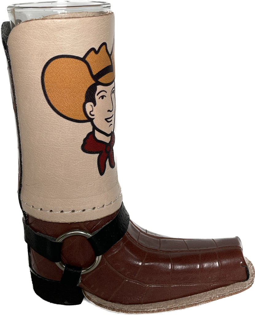 JoyServe Cowboy Boot Cups - (Pack of 6) 17oz Cowboy and Cowgirl Drink Mugs, Reusable BPA-Free Plastic Mug with Handle for Western Themed Rodeo