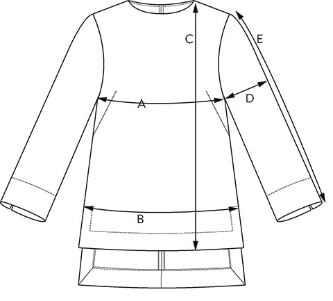 LONG SLEEVE TUNIC SEWING PATTERN– The Assembly Line shop