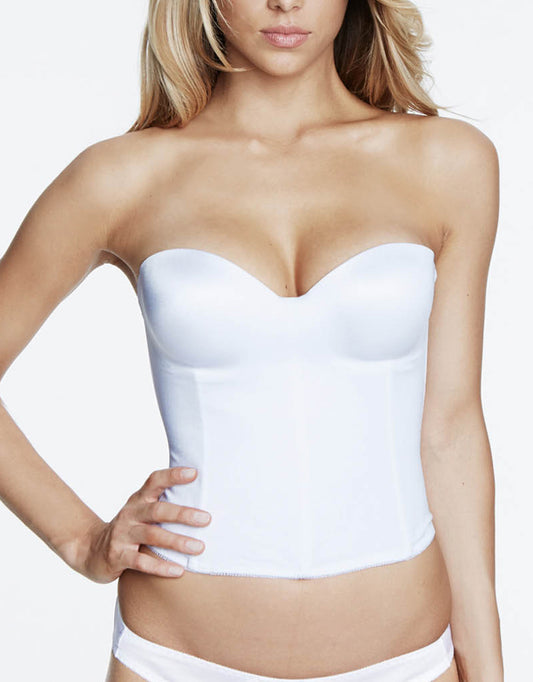 Dominique Bridal Colette Lace Corset Longline Bra - 8949 – Blum's Swimwear  & Intimate Apparel