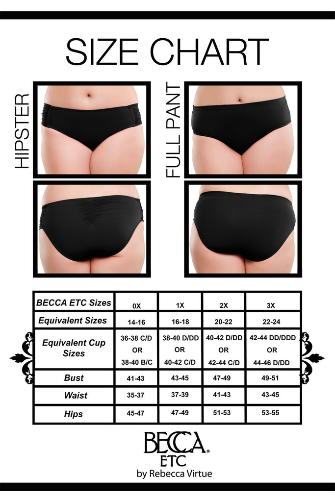 Becca ETC Size Chart