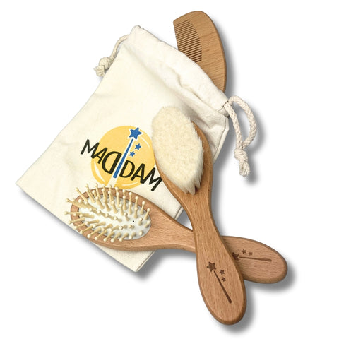 Brosse et Peigne Bébé - Brosse et Peigne Bebé Personnalisé - Cadeau de  Naissance Personnalisé