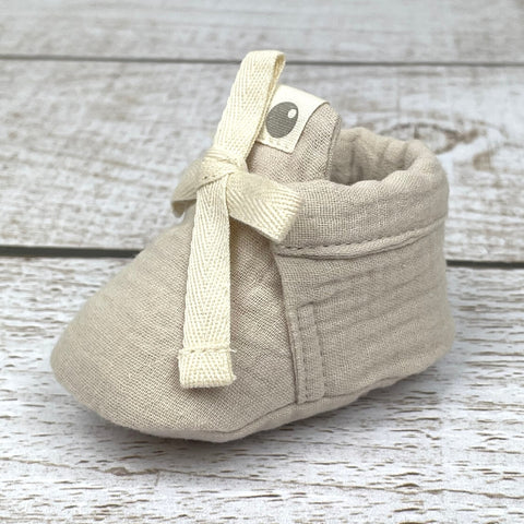 Chausson bébé en gaze de coton