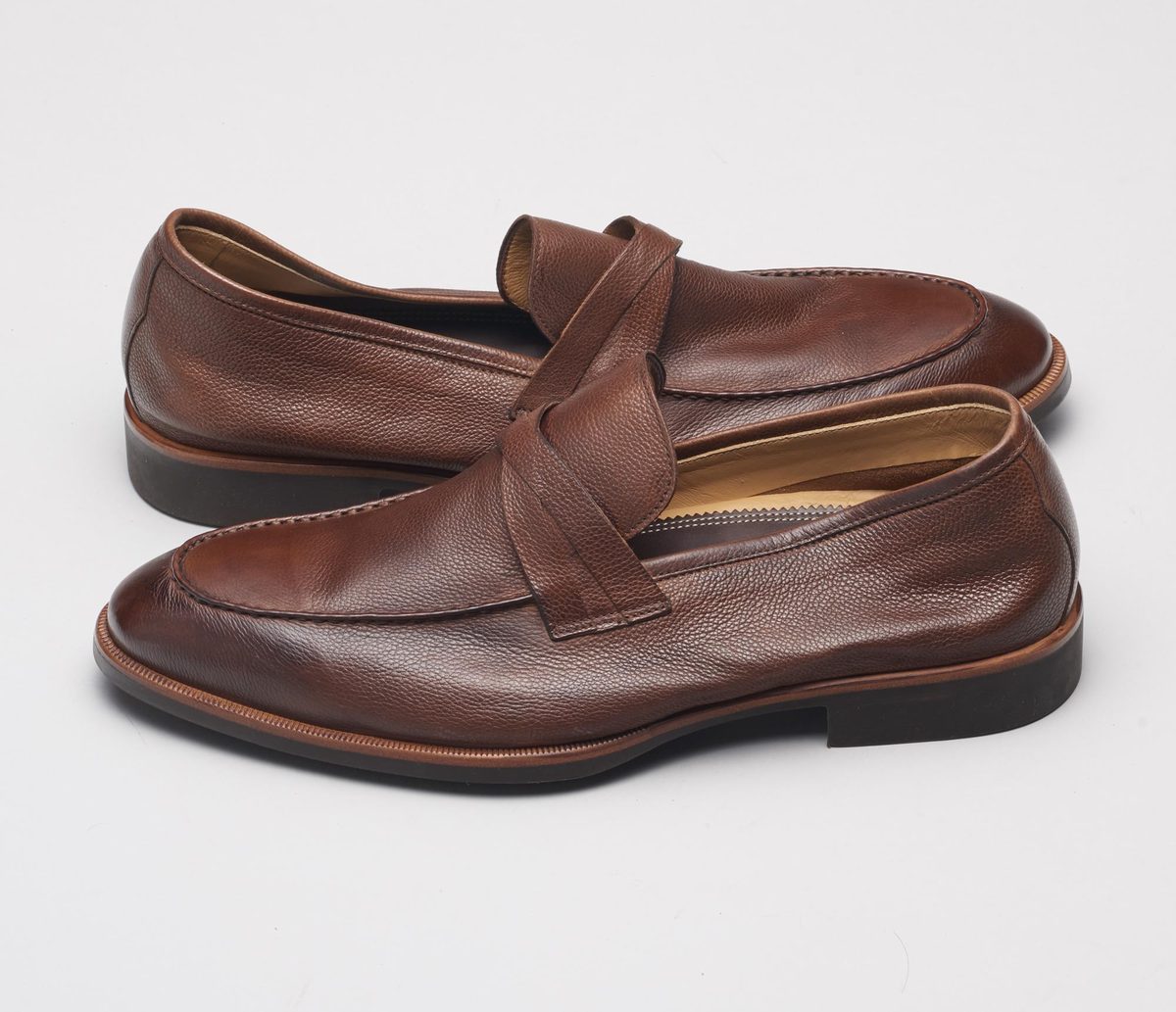 Corsica Leather Loafer in Cacao – John Craig