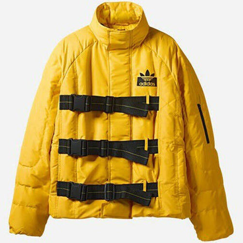 adidas yellow puffer