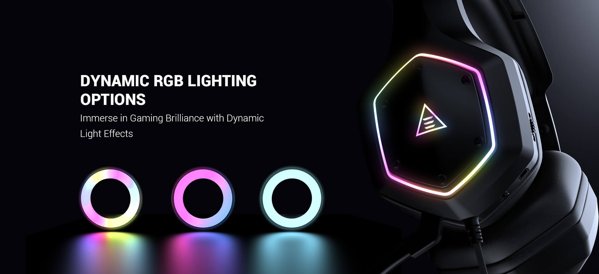 EKSA E1000 V2 RGB Gaming Headset with Dynamic Lighting