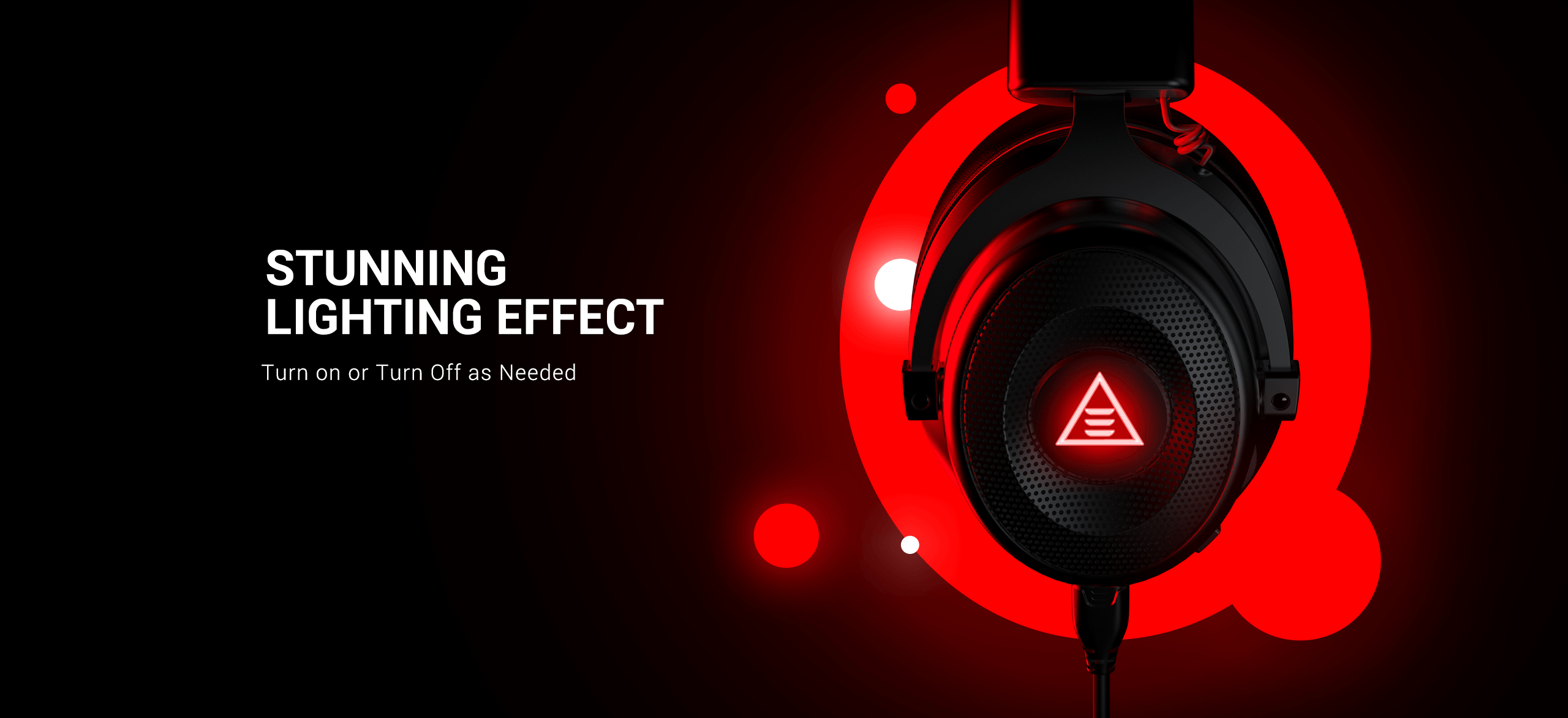 EKSA E900 Pro Upgraded Gaming Headset with Stunning Lighting Effect