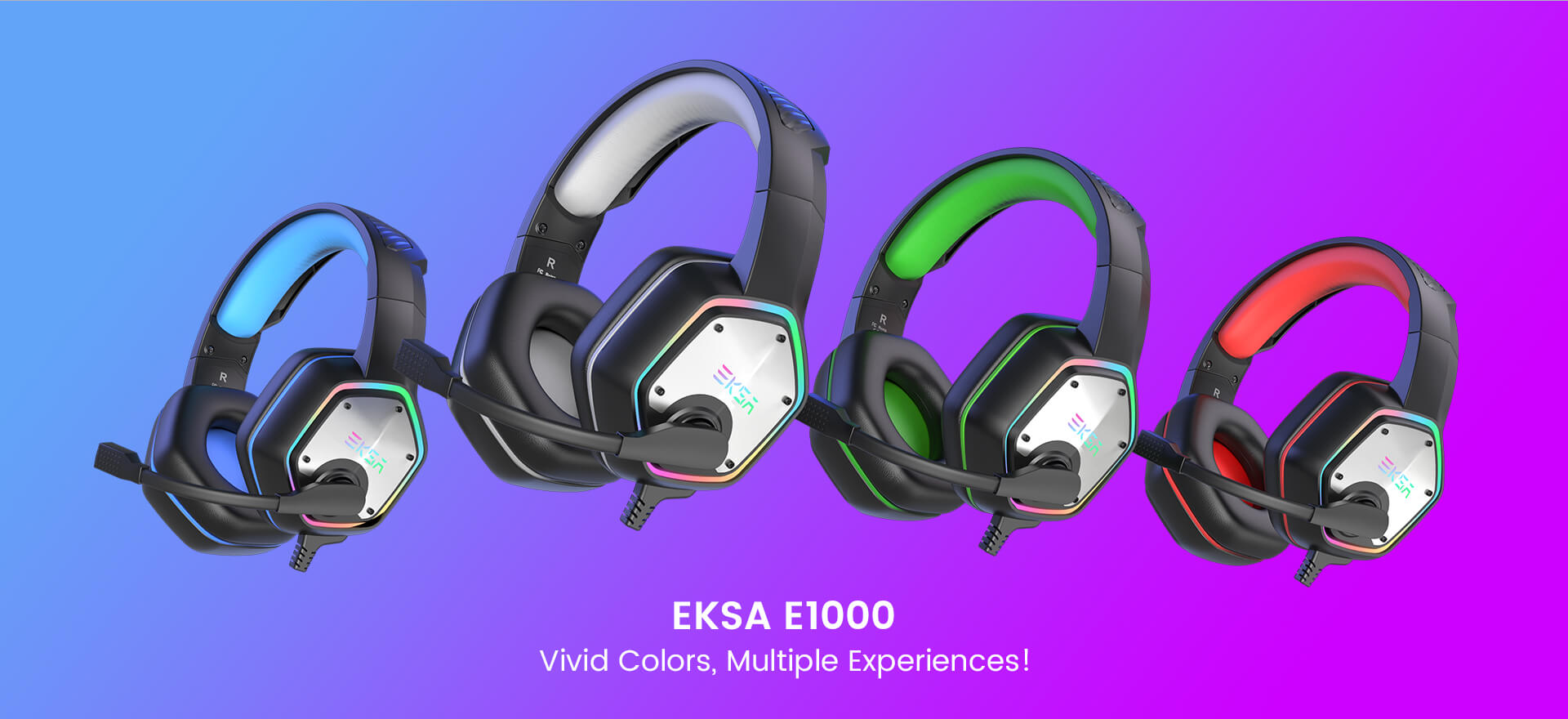 Gaming Headphones For PC/PS4/PS5 EKSA E1000 7.1 Surround RGB Gaming Headset  Gamer USB Wired Headphones with Noise Cancelling Mic - AliExpress