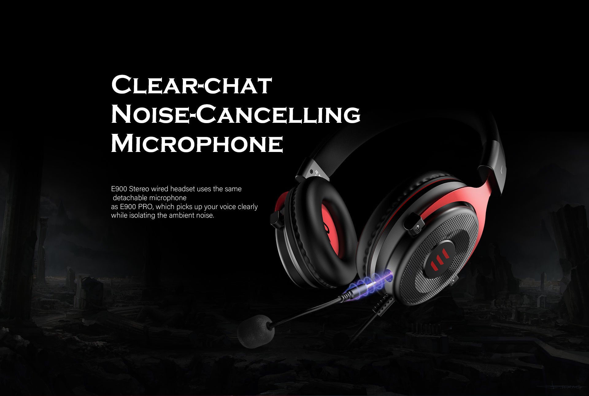 Clear-chat Noise-Cancelling Microphone