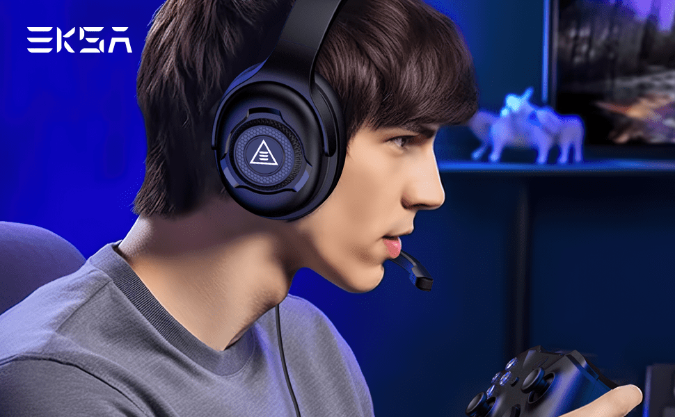 Sleek EKSA gaming headset design - Stylish and modern aesthetic for gamers who value both form and function