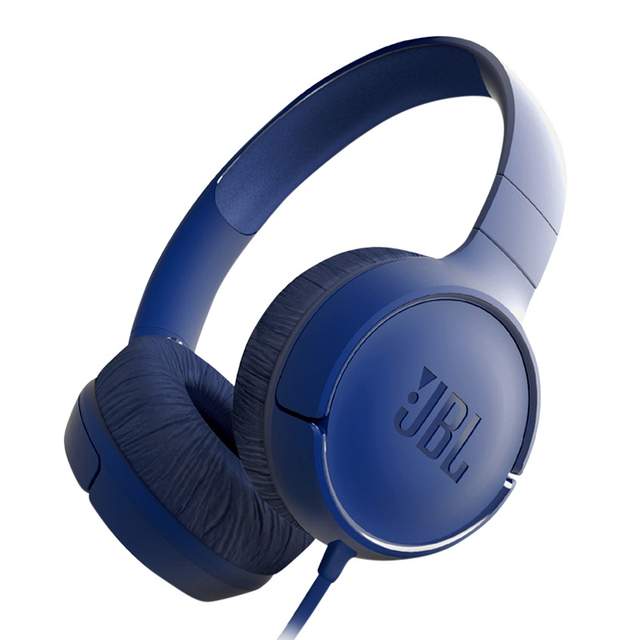 JBL T110 in-Ear Headphones with Pure Bass, Microphone and Remote - Blue