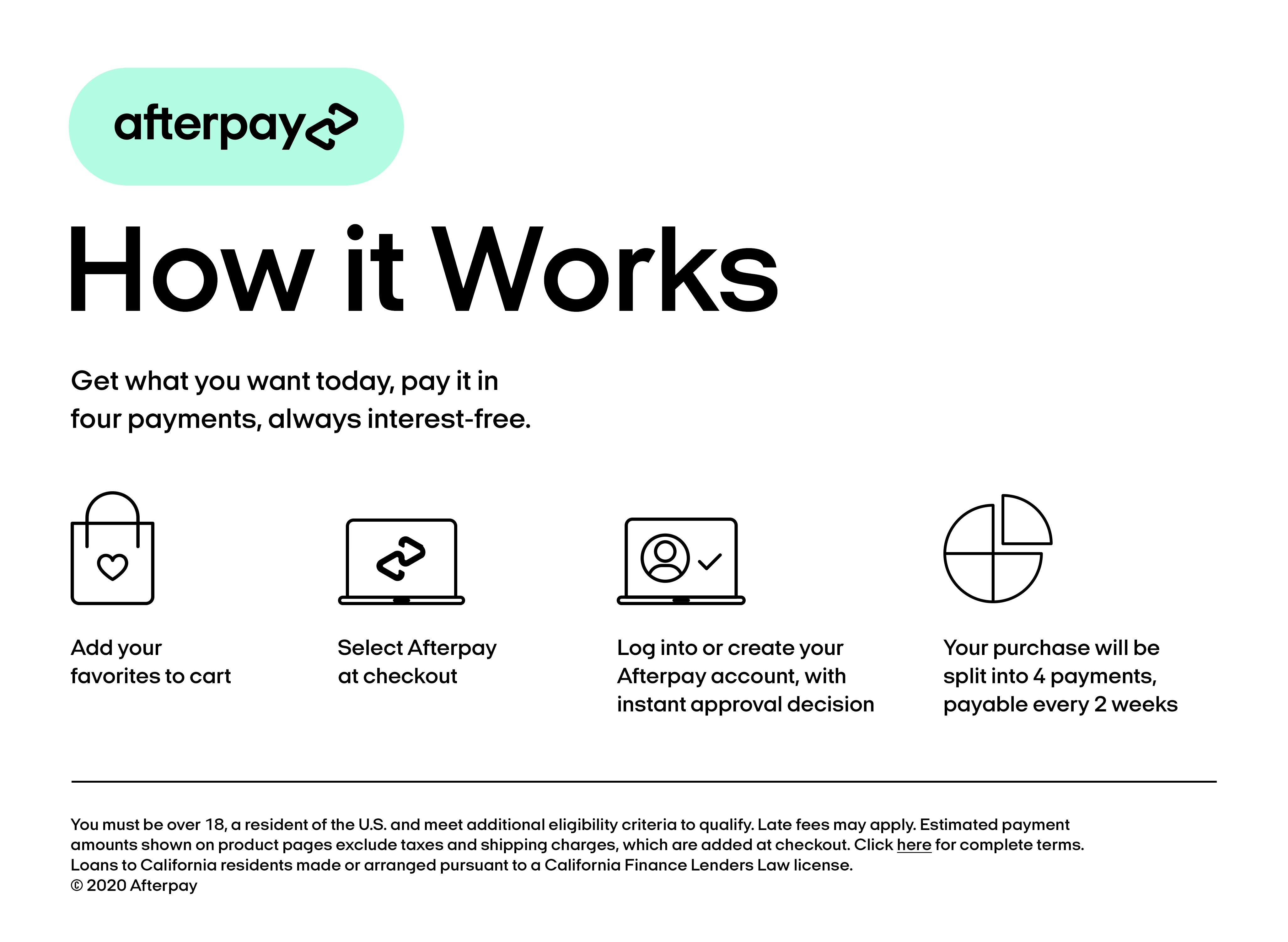 oneworld apparel afterpay how it works guide