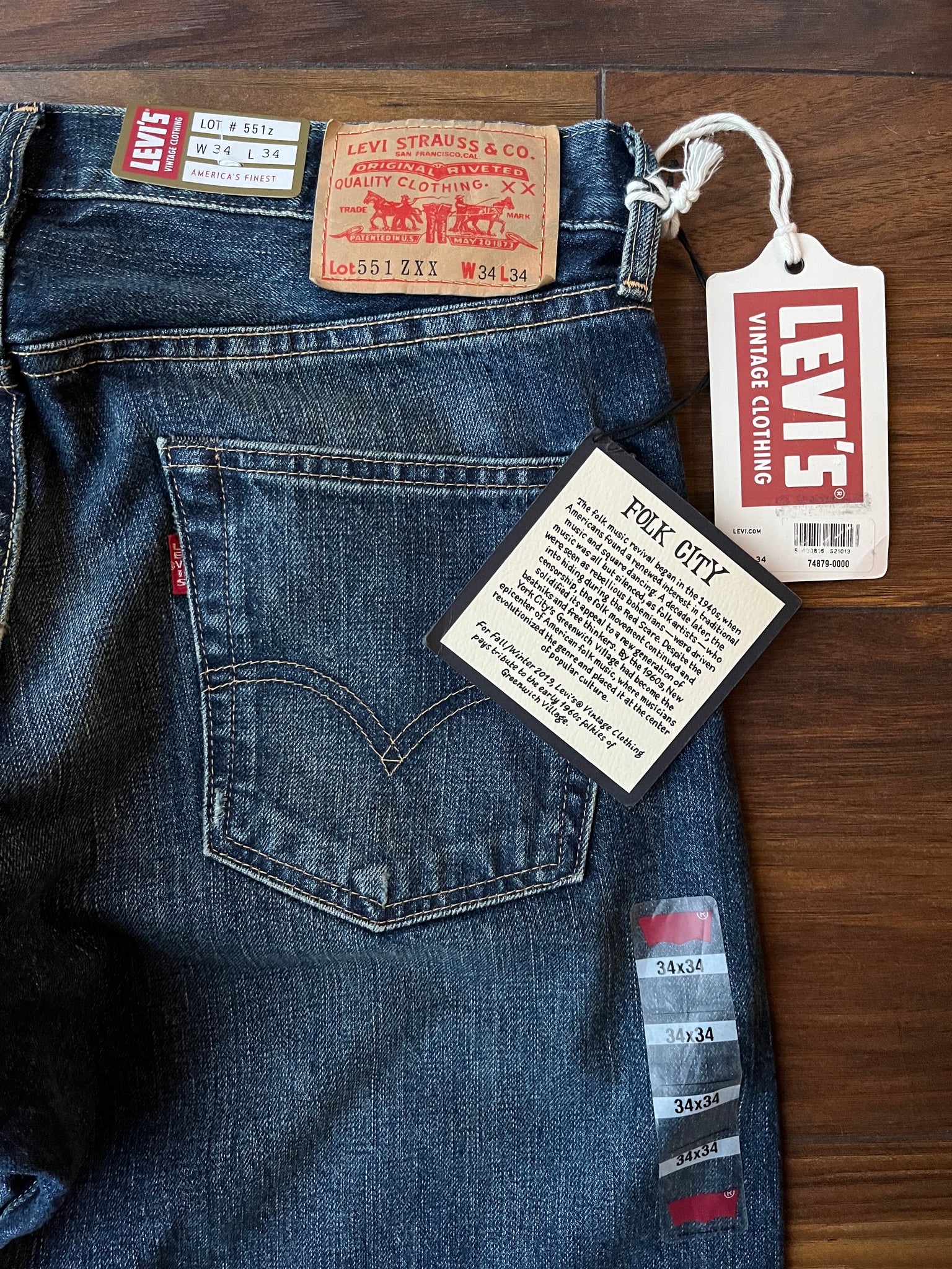 LEVI'S VINTAGE CLOTHING 1961 551Z JEAN – CRAFTMAN