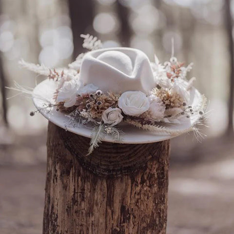  Boho Fall Wedding Hat 