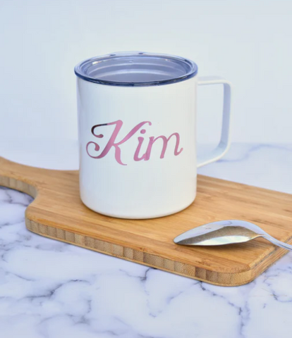 Personalized coffee cup