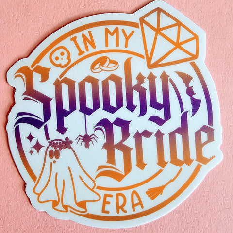 In my spooky bride era sticker