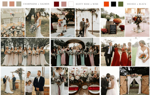  Fall 2023 Wedding colors 